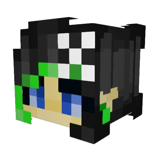 Marsbar10 Minecraft avatar head, 3D render