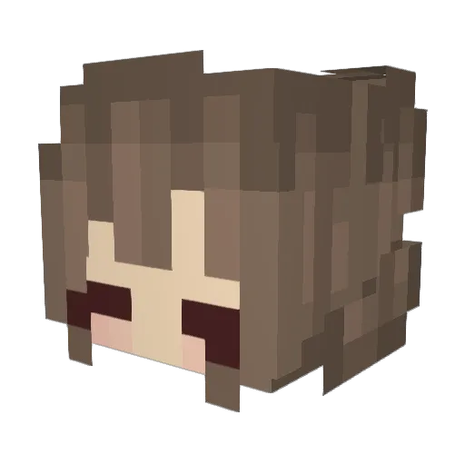 Marsdim Minecraft avatar head, 3D render