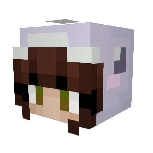 MarshMall0x Minecraft avatar head, 3D render