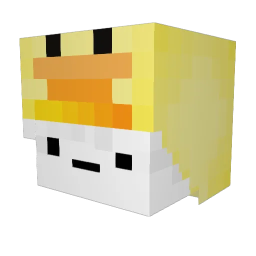 MarshMallooU Minecraft avatar head, 3D render