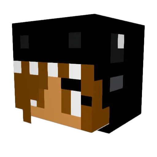 MarshMalloweee Minecraft avatar head, 3D render