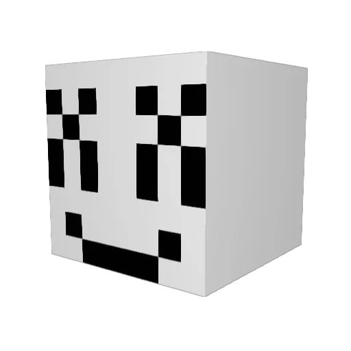 MarshMellow1481 Minecraft avatar head, 3D render