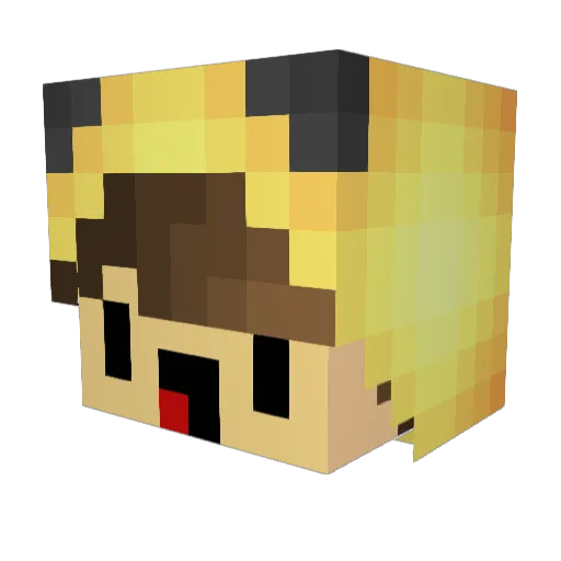 MarshReaper Minecraft avatar head, 3D render