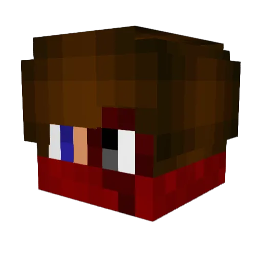 MarshTeams Minecraft avatar head, 3D render