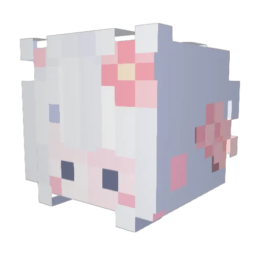 Marsha6744 Minecraft avatar head, 3D render