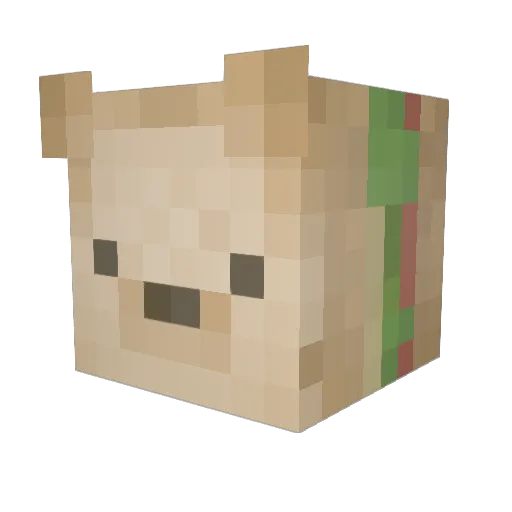 Marshaddow Minecraft avatar head, 3D render