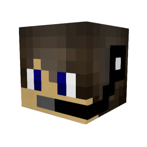 Marshal502 Minecraft avatar head, 3D render