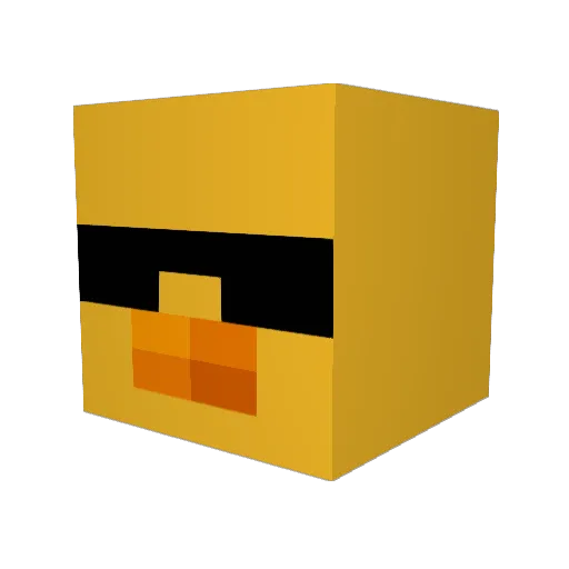 MarshallPH Minecraft avatar head, 3D render
