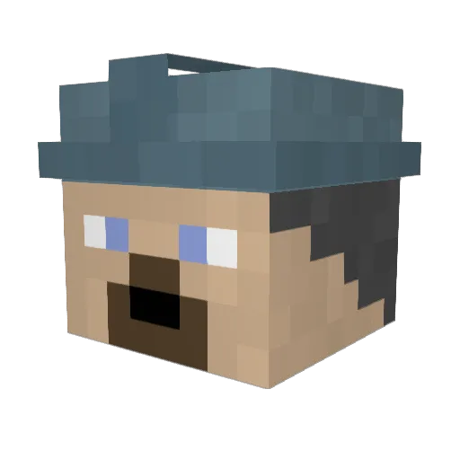 MarshallofHonour Minecraft avatar head, 3D render