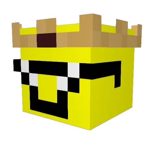 Marshans Minecraft avatar head, 3D render