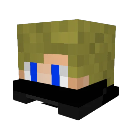 Marshiann Minecraft avatar head, 3D render