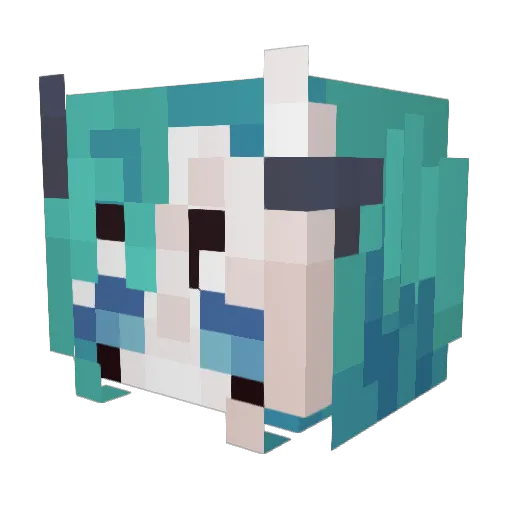 MarshieMallow29 Minecraft avatar head, 3D render