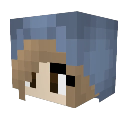 Marshmallow10101 Minecraft avatar head, 3D render