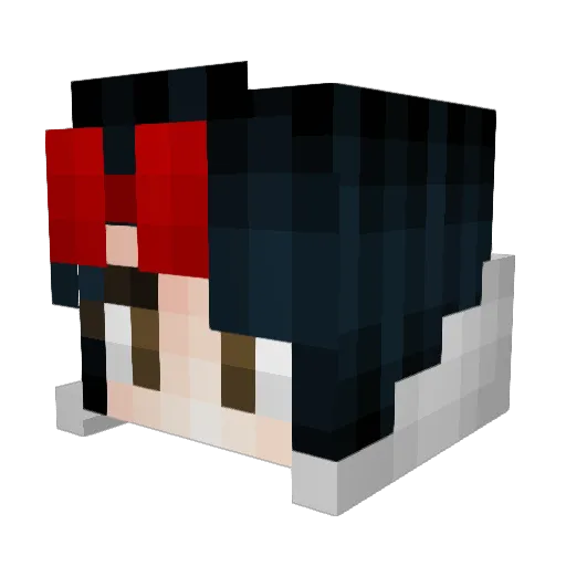Marshmallow73 Minecraft avatar head, 3D render