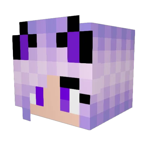 MarshmallowP Minecraft avatar head, 3D render