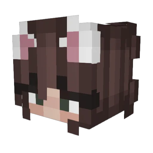 Marshmell0wz Minecraft avatar head, 3D render