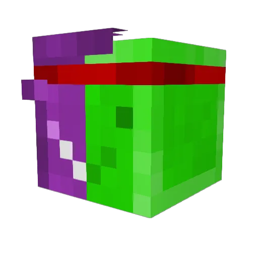 Marshmello2025 Minecraft avatar head, 3D render