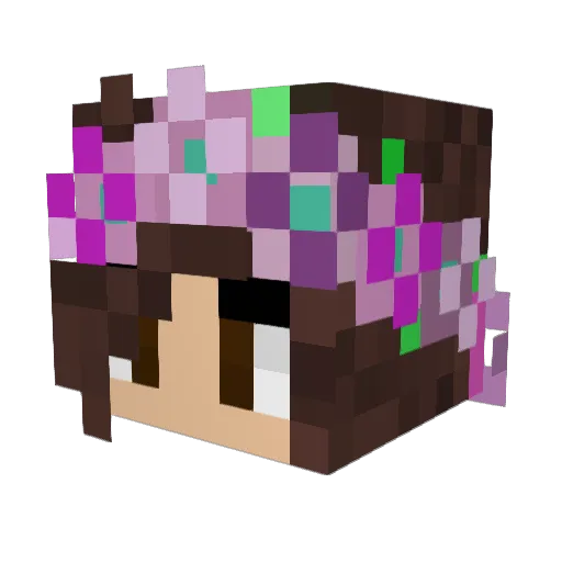 MarshmelloLP Minecraft avatar head, 3D render