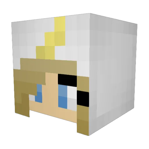 Marshmellow2507 Minecraft avatar head, 3D render