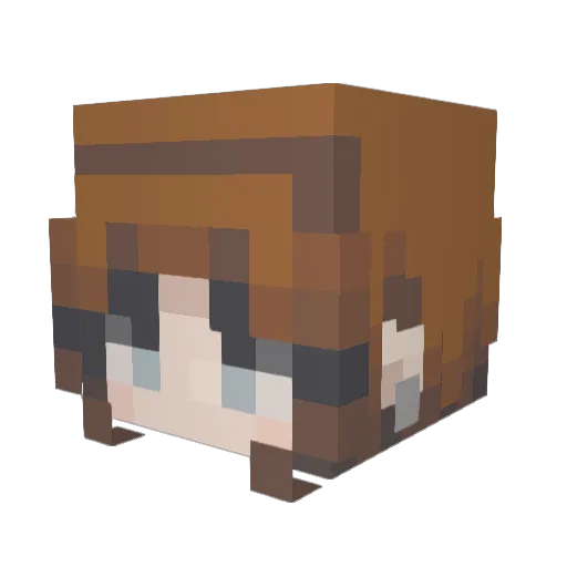 Marshmellow_Kat0 Minecraft avatar head, 3D render