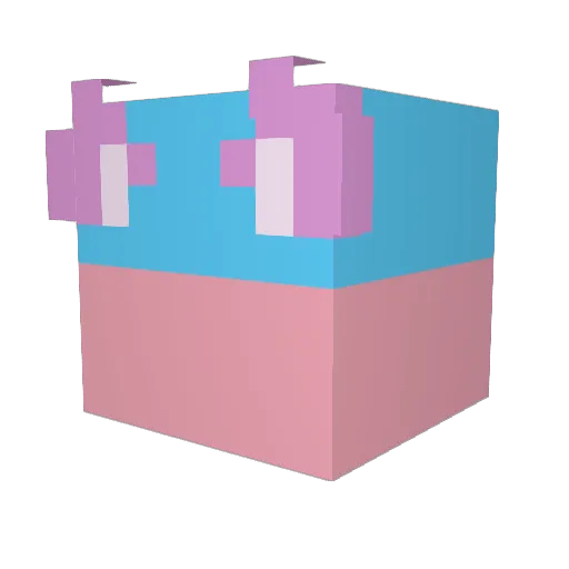 Marshmellowmasta Minecraft avatar head, 3D render