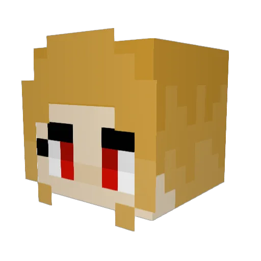 Marshmelow54 Minecraft avatar head, 3D render