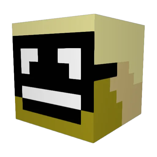 MarshoMan9000 Minecraft avatar head, 3D render