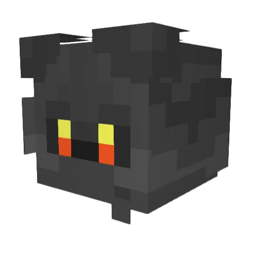 Marshqdow Minecraft avatar head, 3D render
