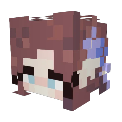 Marshr0om Minecraft avatar head, 3D render