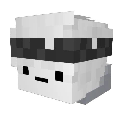 MarshyMalo Minecraft avatar head, 3D render