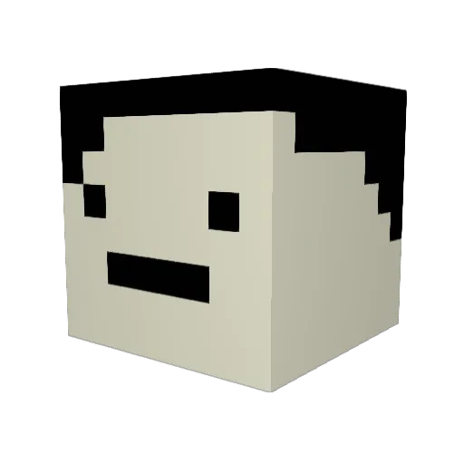 MarshymooNo1 Minecraft avatar head, 3D render