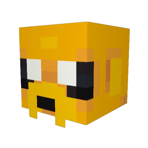 Marshyy17 Minecraft avatar head, 3D render