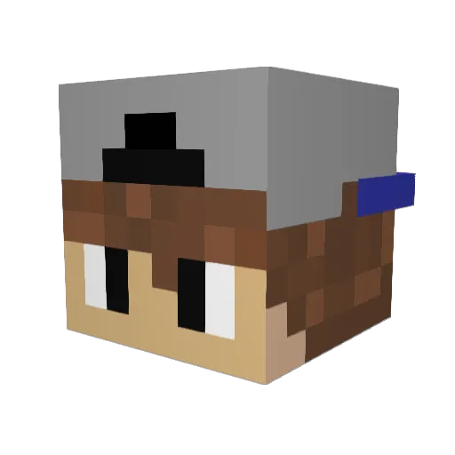 MarsiRulez Minecraft avatar head, 3D render