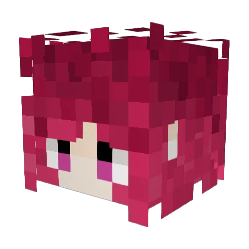 Marsinthesky Minecraft avatar head, 3D render