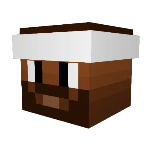 Marskiee Minecraft avatar head, 3D render