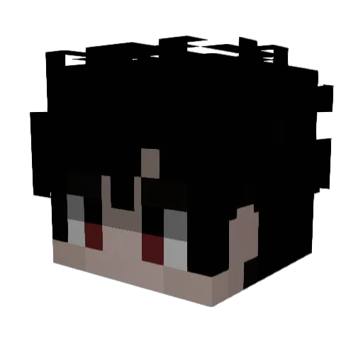 Marsmellow Minecraft avatar head, 3D render