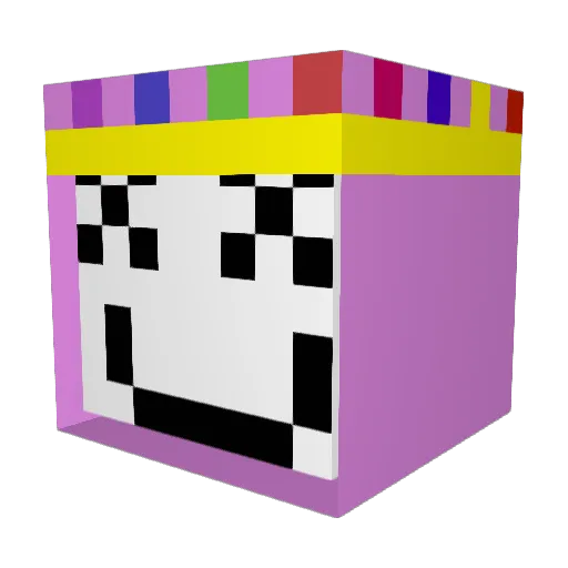 Marsmellowguy Minecraft avatar head, 3D render