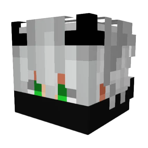 Marsmensch0 Minecraft avatar head, 3D render