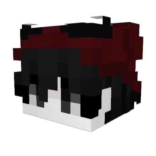 Marsnotheplanet Minecraft avatar head, 3D render
