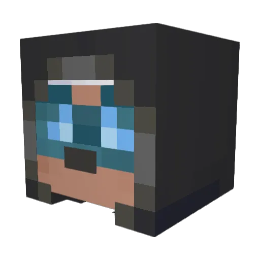 Marspaces Minecraft avatar head, 3D render