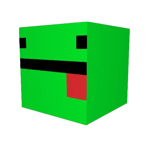 Marsqueezy_ Minecraft avatar head, 3D render