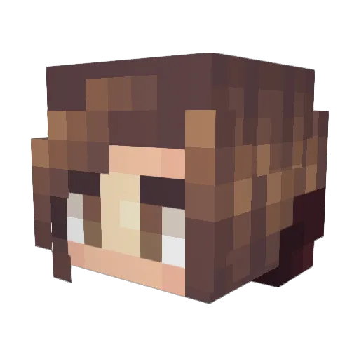 Marssby Minecraft avatar head, 3D render