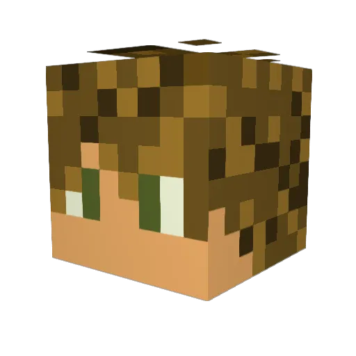 Marsucus01 Minecraft avatar head, 3D render