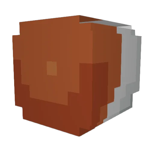 Marswalk Minecraft avatar head, 3D render