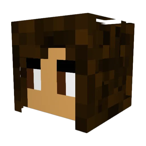 Marsweirdo Minecraft avatar head, 3D render