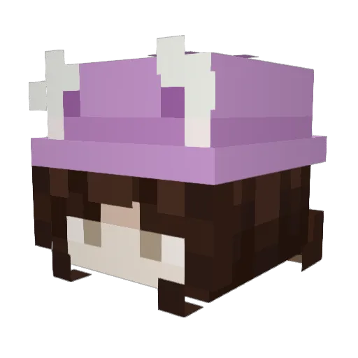 Marsxmellow Minecraft avatar head, 3D render