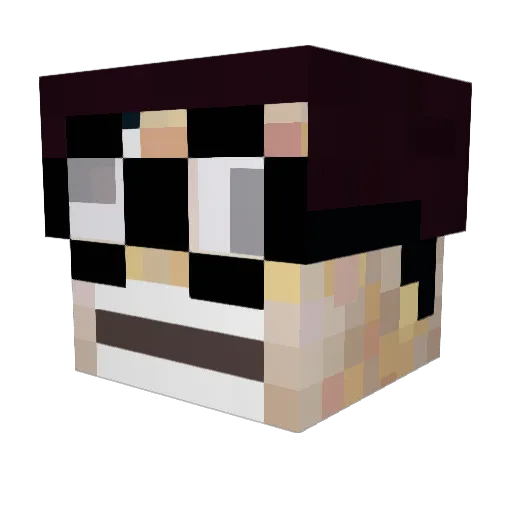 Mart64 Minecraft avatar head, 3D render