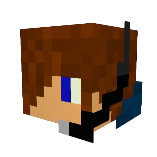 MartB63 Minecraft avatar head, 3D render