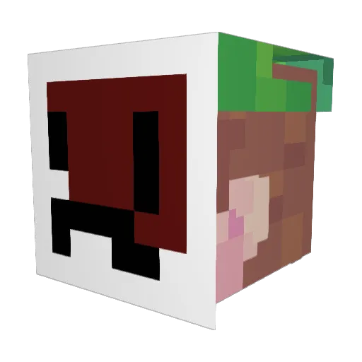 MartBlart Minecraft avatar head, 3D render