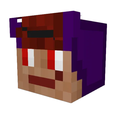 MartMartin Minecraft avatar head, 3D render
